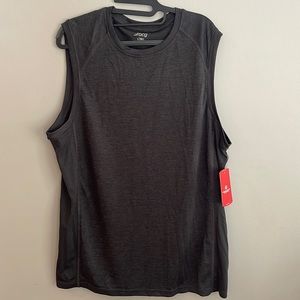 NWT men’s L tank top, BCG blackish gray, athletic basketball shirt